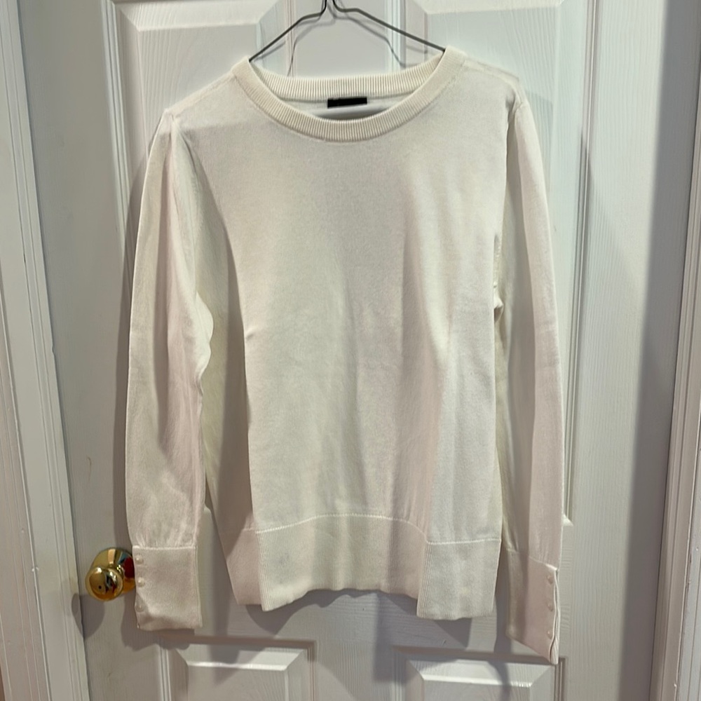Halogen Cream Long Sleeve Top